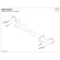 thumbnail image 3 of Kingston Brass GB1232CS Made To Match 32-Inch x 1-1/2-Inch O.D. Stainless Steel Grab Bar in Brushed, 3 of 5