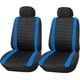 thumbnail image 1 of Fundas universales para asientos delanteros de coche, color negro y gris | Fundas universales para asientos de coche (conductor y pasajero) | Accesorios de interior (azul), 1 of 5