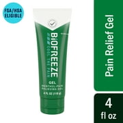 Biofreeze Menthol Pain Relieving Gel 4 FL OZ Tube Topical Pain Relief For Sore Muscles, Arthritis, Simple Backaches, And Joint Pain (Packaging May Vary)