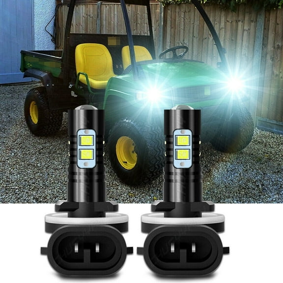 2pcs LED Headlights White 881 889 894 For 2013 Polaris Utility Ranger 400 Midsize