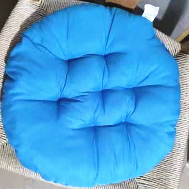 Cojín para silla de oficina, cojín redondo de color, cojín cálido para invierno, cojín para asiento de sofá de comedor para el hogar, cojín para taburete de estudiante