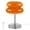 Orange, variant on Toorise Glass Table Lamp Modern Egg Tart Lamp Retro Cute Desk Lamp with 3 Color Dimmable Modes Funky Bedside Table Lamp for Bedroom Living Room Nightstand