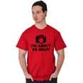 thumbnail image 5 of Im About Snap Funny Photography Pun Men's Graphic T Shirt Tees Brisco Brands M, 5 of 6