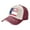 Dark Red, variant on Virginia Texas Flag Distressed Baseball Cap Dad Hats for Men Women Vintage Trucker Hat Low Profile Ball Caps