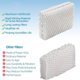 thumbnail image 4 of Paquete de 5 filtros de repuesto para humidificador WF813, compatible con RCM-832, RCM-832N, filtro de humidificador PCWF813, 4 of 5