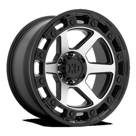 XD Aluminum Rim XD862 RAID 17X9in Satin Black Machined Finish, XD86279050500
