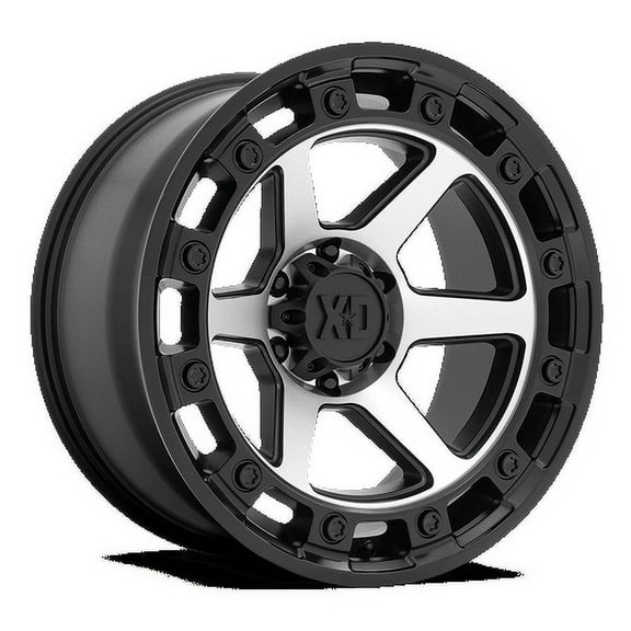 XD Aluminum Rim XD862 RAID 17X9in Satin Black Machined Finish, XD86279050500