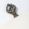 thumbnail image 5 of Black and White Easter Book Accessories: Vintage Copper-Colored Lace Bookmarks, Stainless Steel Material, Set of 2, 5 of 5