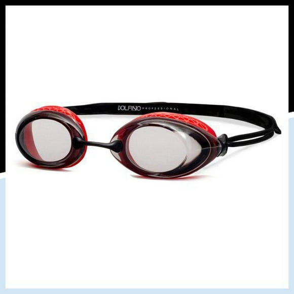 Dolfino Pro Launch Adult Swim Goggle - Red / Black