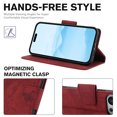 thumbnail image 3 of Compatible for iPhone XS/X Wallet Case,RFID Block Flip PU Leather Phone Cover with Wrist Supports Wireless Charging with Credit Card Holder Kickstand Heavy Duty Phone Cover,Red, 3 of 7