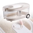 thumbnail image 1 of Storage rack 7L Airtight Storage Container With Wheels Transparent Plastic Cereal Dispenser For Grains Cat Dog Pet Storage With Lid Kitchen Organization Container, 1 of 4