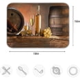 thumbnail image 4 of FREEAMG Retro Wine Cellar Absorbent Dish Drying Mat Microfiber Kitchen Decor Countertop Table Protector Multi-Purpose Counter Rack Sink Drainer Pad 16 x 18 Inches, 4 of 6