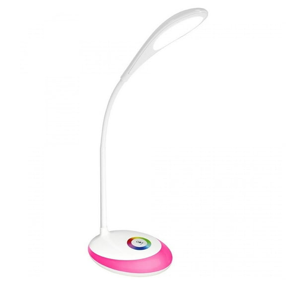 Living Color LED table night light lamp, three level dimmer, touch sensor, white