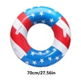 thumbnail image 3 of Independence Day Theme Swim Ring Inflatable with Handles, Extra-Thick PVC, Anti-Roll Design, Multicolor, 60/70/80/90 cm for Pool Beach, 3 of 6