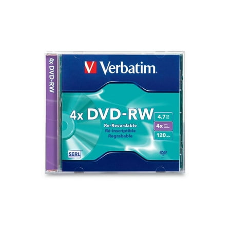 UPC: 0023942948360 | Verbatim 4.7GB 4X Branded DVD-RW Single Jewel Case Disc Model 94836 – Retail