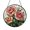 Acrylic 3.5 Inch, variant on Carnation Blossom Floral Garden Stained Glass Style Window Suncatcher Hanging Decor, Botanical Decorative Glass Panel Art Ornament for Spring Window Decor