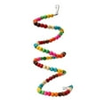 thumbnail image 2 of Cheers.US Parrot Bites Toy Fuuny Wear-resistant Spiral Ladder Wood Beads Bird Swing for Home,Suitable for Parrot or Other Small and Medium-Sized Birds, 2 of 9