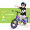 thumbnail image 2 of Hoverheart no pedal kids toys baby balance bike child push along walking bike (Purple), 2 of 3