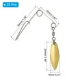 thumbnail image 2 of Unique Bargains 20Pcs Fishing Spinnerbait Wire with Blade, Medium-sized Water-drop, 2 of 5