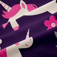thumbnail image 4 of Manfei Kawaii Floral Unicorn Shower Curtain 72Wx72L,Dreamy Princess Animal Bathroom Curtain, 4 of 6