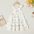 thumbnail image 2 of Happy Town Kids Toddler Girls Dress Princess Sleeveless Beach Butterfly Sundress, 2 of 8