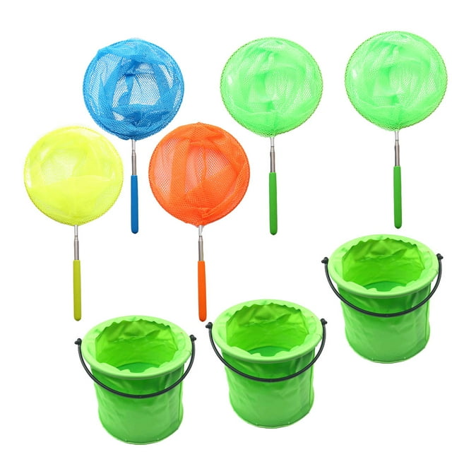 KAKOWELY 1 Set Kids Funny Butterflies Catching Nets Catching Insects Net Fishing Net Toy,33.86X"X7.87"X0.39"