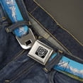 thumbnail image 2 of Buckle-Down Belt, Seatbelt Buckle Belt, Landscape Snowy Mountains, 30 to 44 Inches, 2 of 9