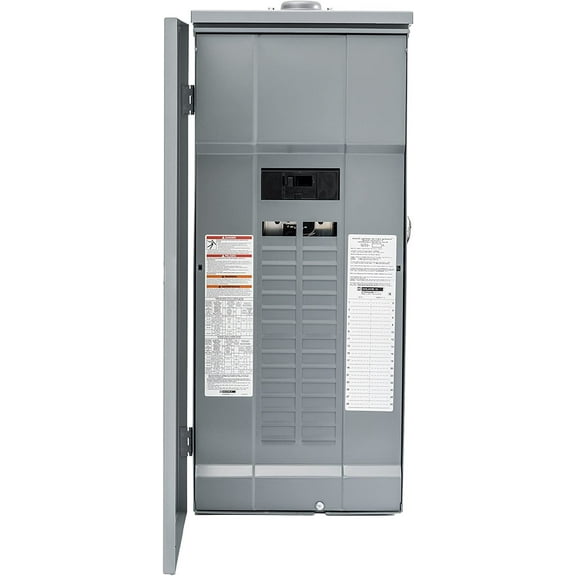 Square D by Schneider Electric HOM3060M200PRB Homeline 200 Amp 30-Space 60-Circuit Outdoor Main Breaker Load Center Plug-on Neutral Ready,