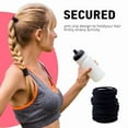 thumbnail image 3 of 200pcs Womens Elastics Hair Tie, 4MM Black Ponytail Holders Hair Bands, 2 Inch in Diameter Elastic Band for Medium to Thick Hair (4mm Black), 3 of 8