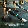 thumbnail image 2 of Half Balance Ball - Inflatable Exercise Ball Trainer With Resistance Bands & Pump - Non-slip Yoga Ball for Stability, Core Training, Physical Therapy - Home Gym Equipment, 2 of 7