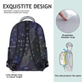 thumbnail image 3 of Geometric Science Students Backpack Scientific Knowledge Educational Wall School Bag with Chemistry Physics Biology Pattern, Lightweight and Adjustable Strap, 3 of 5