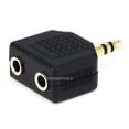 thumbnail image 2 of Monoprice 3.5mm TRS Stereo Plug to 2x 3.5mm TRS Stereo Jack Splitter Adapter, Gold Plated, 2 of 2