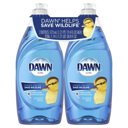 Dawn Ultra Dishwashing Liquid Dish Soap, Original Scent, 2x19.4 fl (Best Organic Dish Soap)