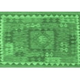 thumbnail image 1 of Ahgly Company Indoor Rectangle Southwestern Emerald Green Country Area Rugs, 7' x 10', 1 of 4