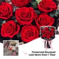 thumbnail image 4 of Bouquet de flores con rosas preservadas Mosstory, regalo de 7 piezas para mujer, 4 of 6