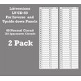 thumbnail image 4 of LV Upside Down Inverse Fuse Box Circuit Breaker Panel Directory Labels/Decals/Stickers for All Electrical Panel/Load Centers (Inverse 60 Circuits 2 Pcs), 4 of 5