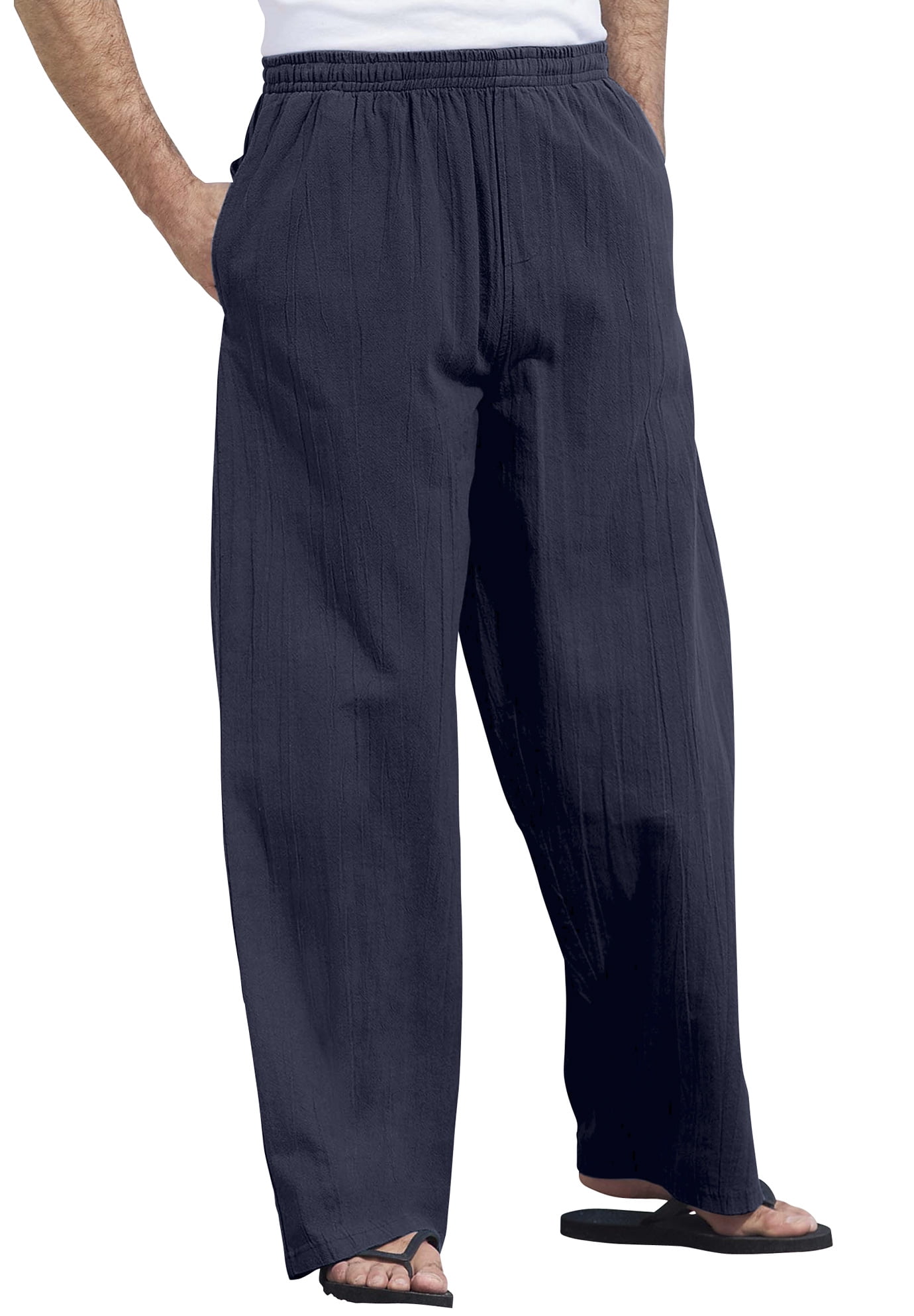 big and tall mens pants with elastic waist