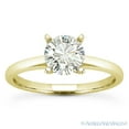 thumbnail image 2 of Round Brilliant Charles & Colvard Moissanite 4-Prong Solitaire Engagement Ring in 14k Yellow Gold, 2 of 4