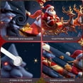 thumbnail image 4 of Festive Design Santa Claus Christmas Sleigh Winter Scene Holiday Banner for Christmas Party Celebration Seasonal Decoration, 4 of 9