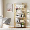 thumbnail image 2 of Gymax 6-Tier Bookshelf w/Heavy-duty Metal Frame2 Anti-tipping Kits for Living Room White, 2 of 9