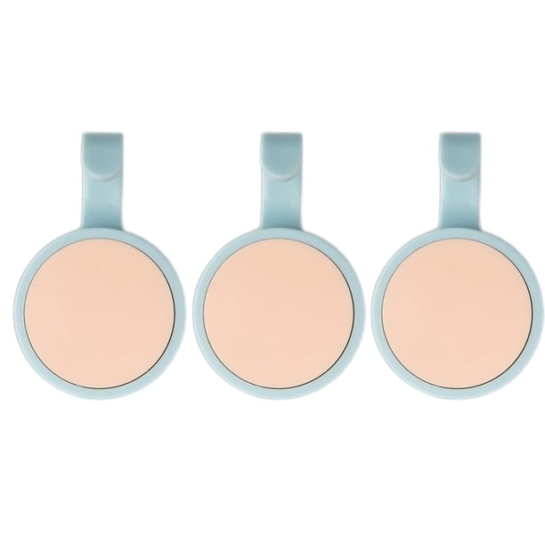 Kearding Paquete de 3 perchas giratorias de 360 grados, redondas, autoadhesivas, para inodoro, cocina, pared, resistente, gancho para Almacenamiento y organización del hogar Rosa claro