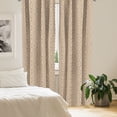 thumbnail image 2 of Ambesonne Bee Window Curtains, Wasps Hexagons Pattern Plot, Each 28" W x 95" L, Warm Taupe Apricot, 2 of 4