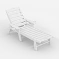 thumbnail image 1 of BeesClover Chaise Longue, Chaise Longue Extérieure Surdimensionnée à 5 Positions Réglables avec Porte-Gobelet, Chaise Longue de Patio en Résine HDPE pour Bord de Piscine pour Terrasse, Patio, Cour Arrière, 1 of 7