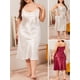 thumbnail image 4 of Camisón de mujer Chemises Plus Size Lounger Sleep Dress Pijama CACAGOO camisón de mujer, 4 of 7