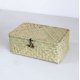 thumbnail image 1 of 26 * 16 * 11 cm, cesta de almacenamiento rectangular, trenza de hierba, algas color crudo, 1 of 5