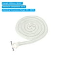 thumbnail image 2 of Junta de estufa de leña de 13/16" x 98", cuerda de sellado redonda de fibra de vidrio de alta resistencia a altas temperaturas para reemplazo de puertas de chimenea, blanca, 2 of 6