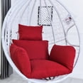 thumbnail image 4 of Eurhowing Hanging Egg Chair Cushion with Headrest & Armrest, 4" Thick Waterproof Non-Slip Swing Chair Pad, Outdoor Cushions for Patio Furniture (Wine Red), 4 of 8