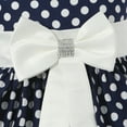 thumbnail image 3 of Richie House Girls' Polka Dotted Dress with Bow RH0795, 3 of 7