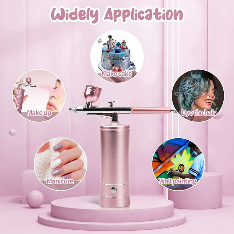 Airbrush Kit With Compressor Portable Handheld Cordless With LCD Screen For  Nail Art, Painting, Cake Decor, Cookie, Mode - AliExpress