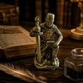 thumbnail image 2 of Gifts YYV Medieval Knight Resin Figurine Decorative Sculpture Exquisite Armor Knight Statue Tabletop Art Piece For Home Office Shelf Study Man Cave Collector Gift Decor, 2 of 9
